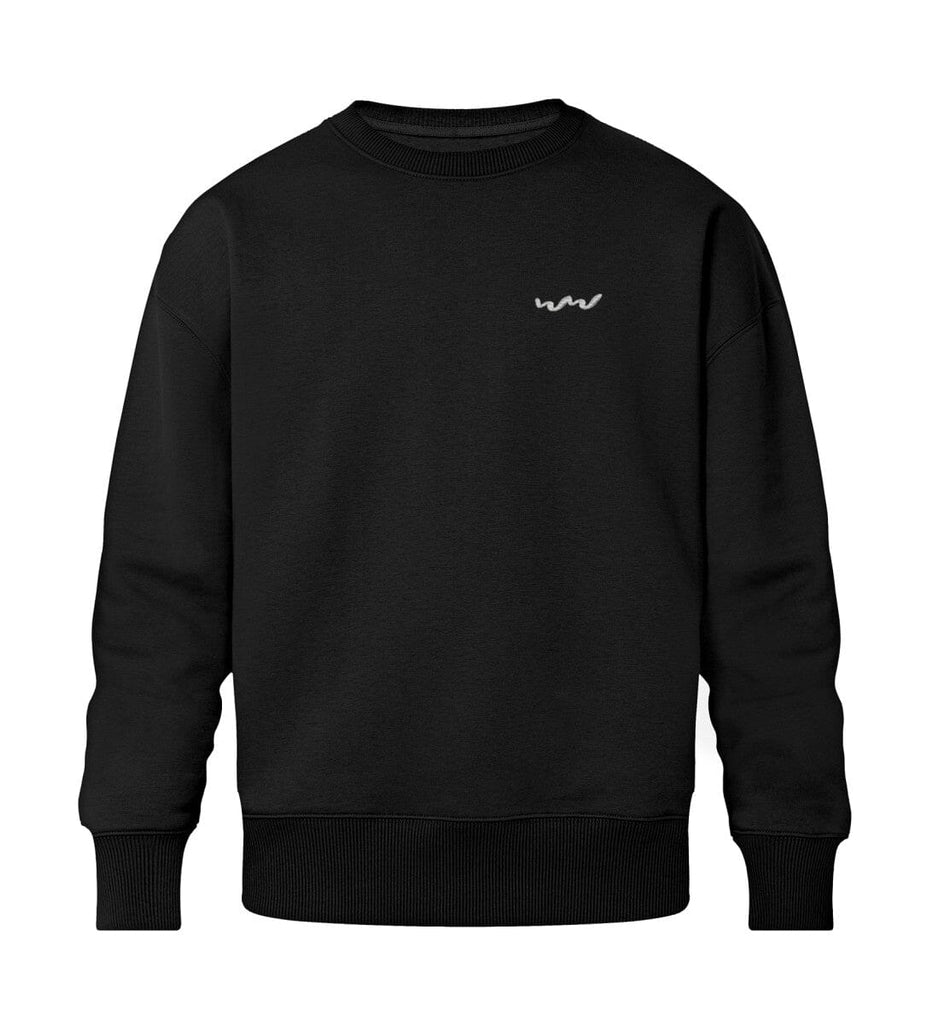 WELLENWIND - Organic Relaxed Sweatshirt mit Stick Radder Relaxed Sweatshirt ST/ST mit Stick Shirtee Black XS 