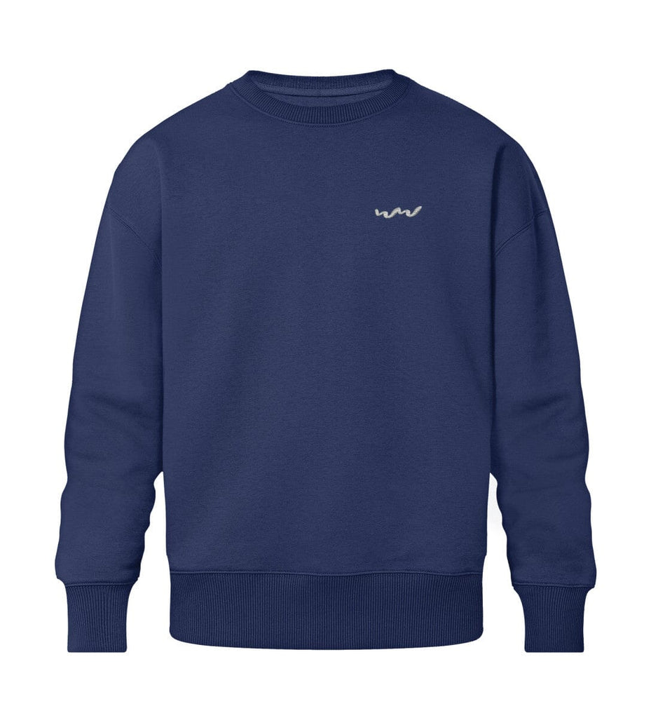 WELLENWIND - Organic Relaxed Sweatshirt mit Stick Radder Relaxed Sweatshirt ST/ST mit Stick Shirtee French Navy XS 