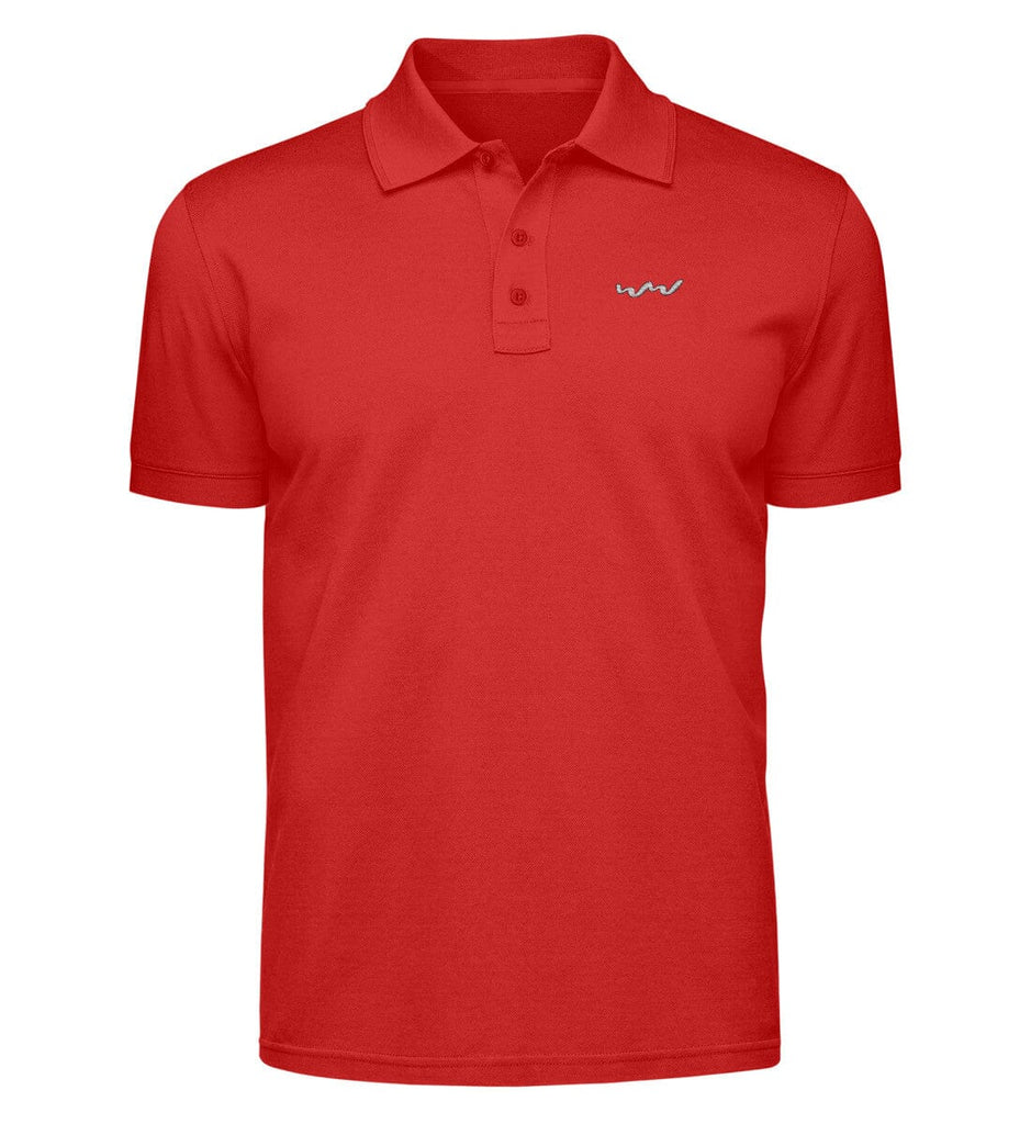 WELLENWIND - Polo Shirt Herren Poloshirt Stick Shirtee Fire Red S 