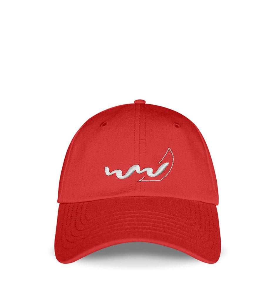 WELLENWIND SAILING - Cap Baseball Cap mit Stickerei Shirtee Fire Red Einheitsgröße 