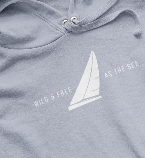 WILD AND FREE AS THE SEA - Organic Oversized Hoodie Slammer Oversized Hoodie ST/ST Shirtee 