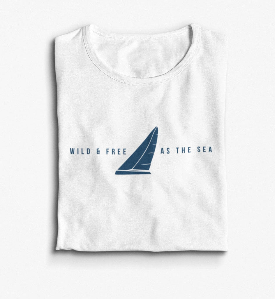 WILD AND FREE AS THE SEA - Premium Organic Shirt Expresser T-Shirt ST/ST Shirtee 