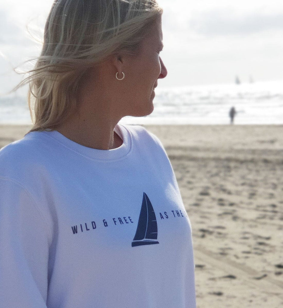 WILD AND FREE AS THE SEA - Unisex Organic Sweatshirt Changer Sweatshirt ST/ST Shirtee 